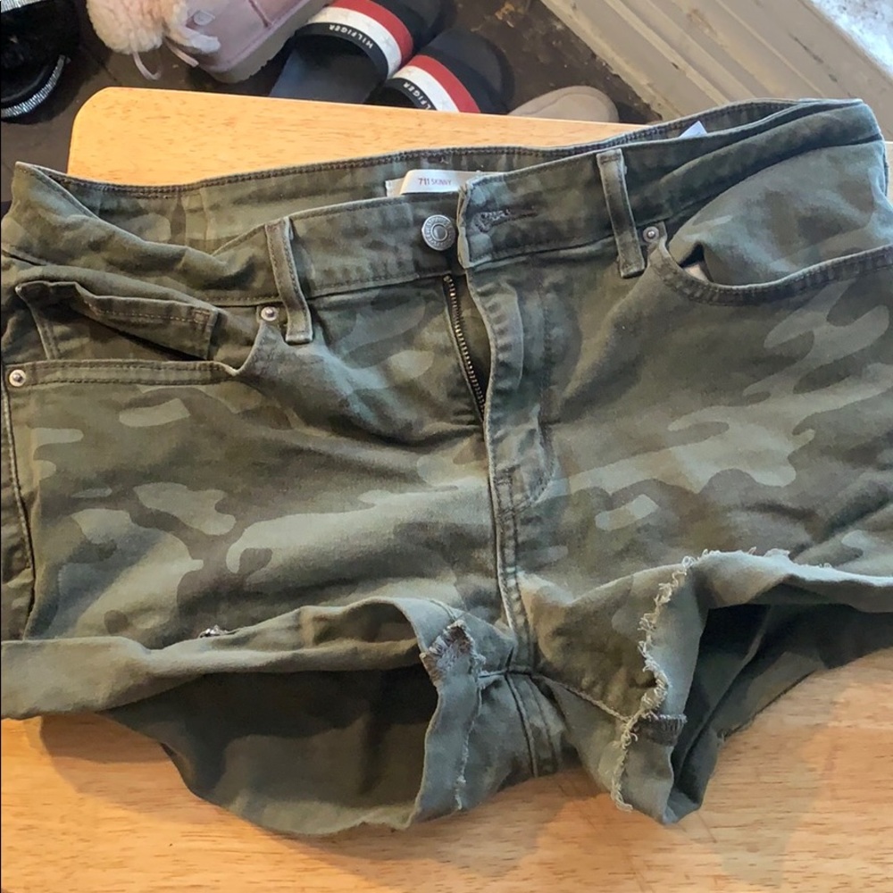 Army fatigue Levi shorts